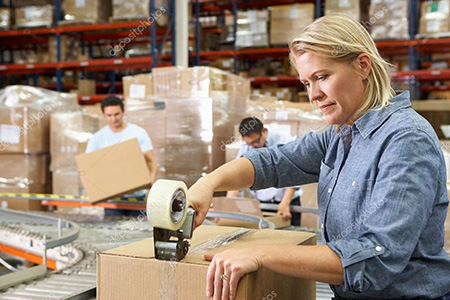 depositphotos 25045665 stock photo workers in distribution warehouse